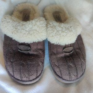 Ugg Cozy Knit Slippers Brown 1865